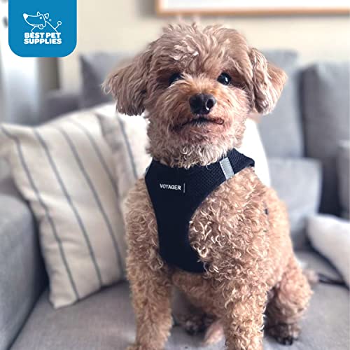 Voyager Step-In Air Dog Harness - All Weather Mesh Step in Vest Harness for Small and Medium Dogs by Best Pet Supplies - 1Black Base, S (Chest: 14.5 - 16") from Best Pet Supplies, Inc.