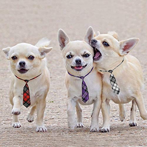 Segarty Dog Neck Ties, 30 PCS Dog Neckties, Adjustable Dog Ties and Bows for Medium Large Dog, Bulk Pet Bow Ties Collar Dog Grooming Accessories for Male Boy Dogs Holiday Birthday Wedding Costumes from Segarty