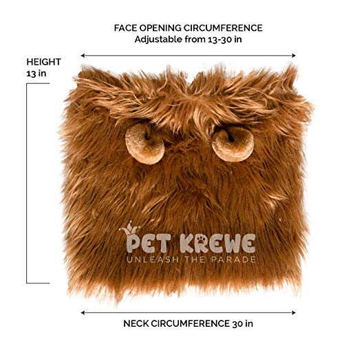 Pet Krewe Dog Lion Mane Halloween Costume â Fits Neck Size 13â- 32â- Lion Mane for Small Dogs â Ideal for Halloween, Dog Birthday, Dog Cosplay, Dog Outfits, Pet Clothes (Large) from Pet Krewe