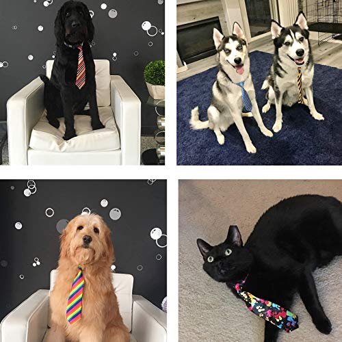 Segarty Dog Neck Ties, 30 PCS Dog Neckties, Adjustable Dog Ties and Bows for Medium Large Dog, Bulk Pet Bow Ties Collar Dog Grooming Accessories for Male Boy Dogs Holiday Birthday Wedding Costumes from Segarty