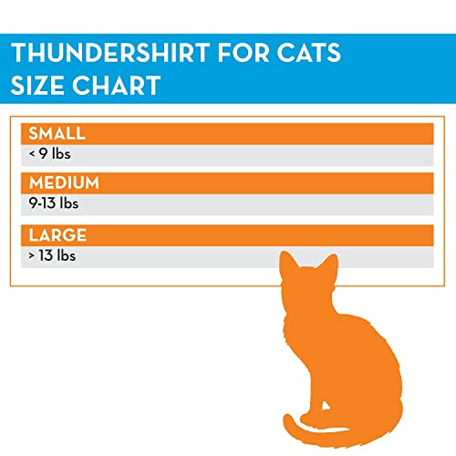 ThunderShirt Classic Cat Anxiety Jacket, Heather Gray, Medium by Thundershirt