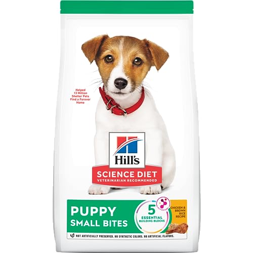 Hill's Science Diet Dry Dog Food, Puppy, Small Bites, Chicken Meal & Barley Recipe, 15.5 lb. Bag by Hill's Science Diet Dog