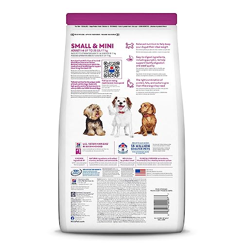Hill's Science Diet Dry Dog Food, Adult, Small Paws for Small Breed Dogs, Chicken Meal & Rice, 4.5 lb. Bag from Hill's Science Diet Dog