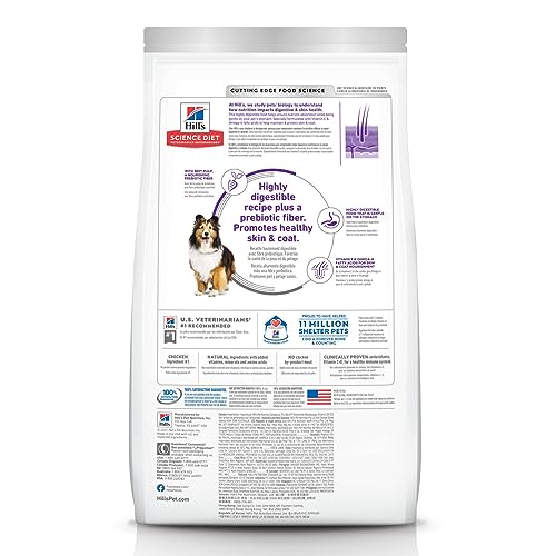 Hill's Science Diet Dry Dog Food, Adult, Sensitive Stomach & Skin, Chicken Recipe, 30 Lb Bag from Hill's Science Diet Dog