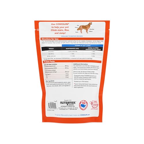 Nutramax Laboratories Cosequin Soft Chews with MSM and Omega-3s, 120 Ct from Nutramax Laboratories