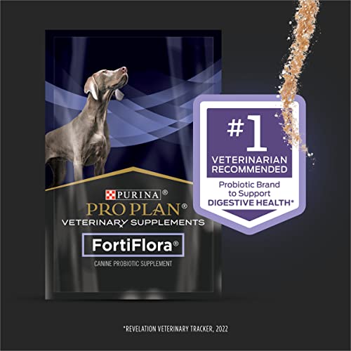 Purina FortiFlora Probiotics for Dogs, Pro Plan Veterinary Supplements Powder Probiotic Dog Supplement â 30 ct. box by Nestle Purina PetCare Company