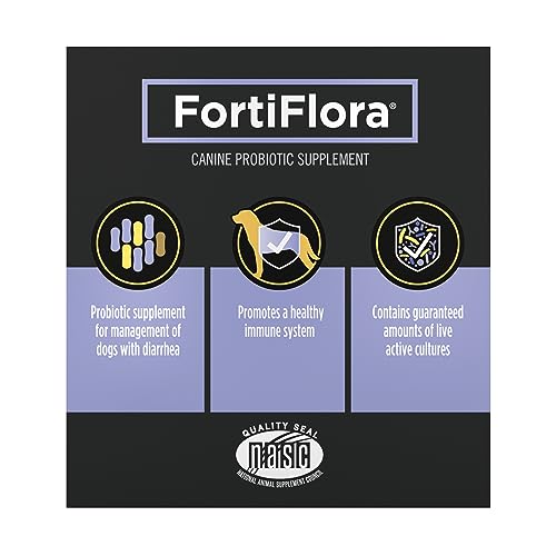 Purina FortiFlora Probiotics for Dogs, Pro Plan Veterinary Supplements Powder Probiotic Dog Supplement â 30 ct. box by Nestle Purina PetCare Company