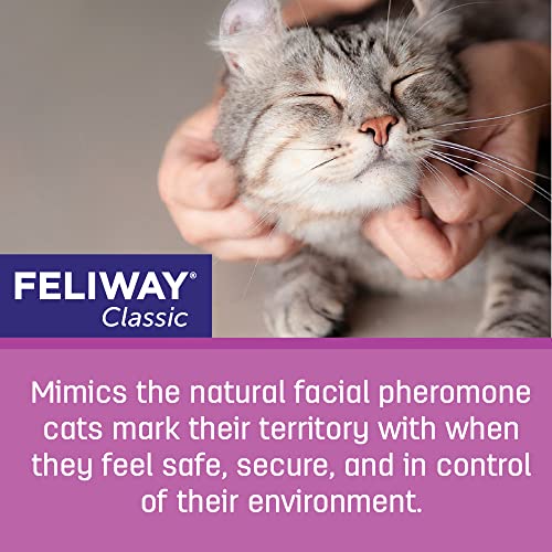 Feliway Classic Calming Diffuser Refill (1 Pack, 48 ml) | Reduce Problem, Scratching, Spraying, and Fighting | Constant Calm & Comfort At Home from Central Garden & Pet
