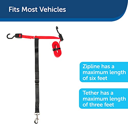 PetSafe Happy Ride Dog Zipline - Back Seat Leash, Great for Travel by Radio Systems Corporation