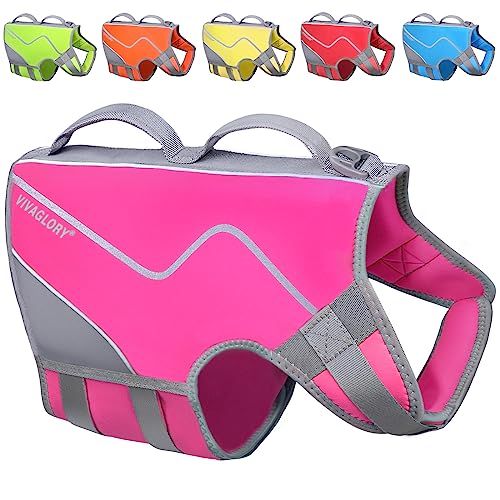 Sports Style Dog Life Jacket, Pink, XL