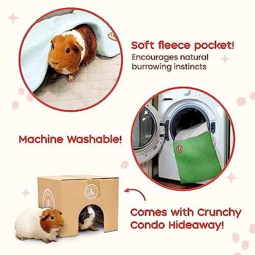 GuineaDad Grey Fleece Bedding - Pack of 3