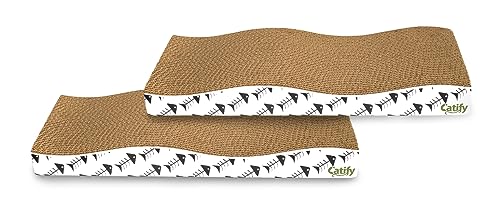 2-Pack Reversible Corrugated Cat Scratcher - Ultimate Playtime
