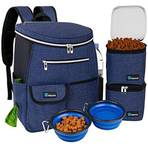 Dog Travel Backpack and Food Carrier Set