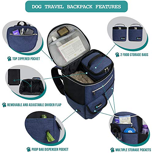 PetAmi Dog Travel Bag Backpack, Airline Approved