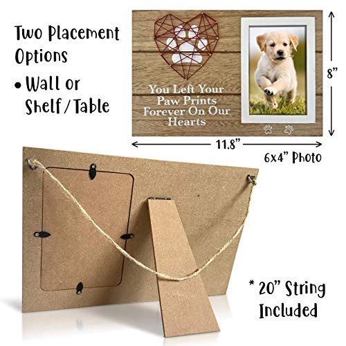 Pet Memorial Heart Design Picture Frame - 4x6