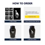 Custom Engraved Dog Keepsake Urn for Ashes