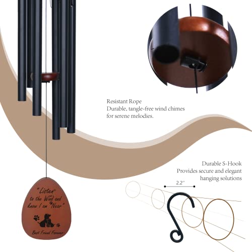 Dog Sympathy Wind Chimes - Pet Memorial Gifts