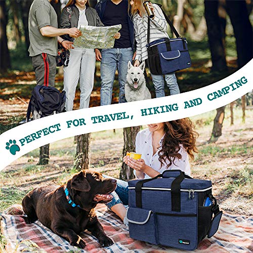 PetAmi Dog Travel Bag with Food Container and Bowls