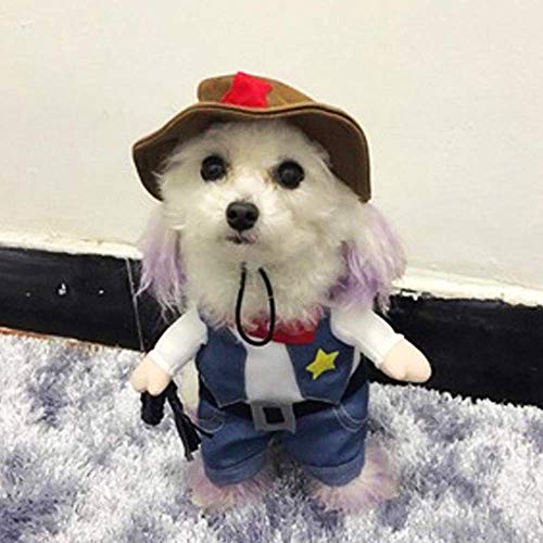 Meihejia Cat Cowboy Costume Hat Funny Costume for Cats & Small Dogs from MHJ