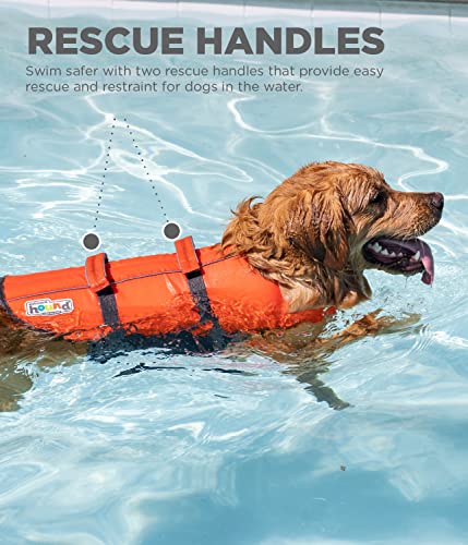 Outward Hound Granby Splash Orange Dog Life Jacket, Large from Outward Hound