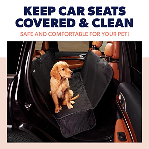Dog Back Seat Cover Protector Waterproof Scratchproof Nonslip Hammock for Dogs Backseat Protection Against Dirt and Pet Fur Durable Pets Seat Covers for Cars & SUVs (Black) from Active Pets