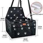 Paw Pattern Pet Car Booster Seat for Travel