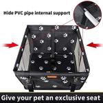 Paw Pattern Pet Car Booster Seat for Travel