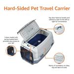 Top-Load Hard Plastic Pet Carrier for Travel