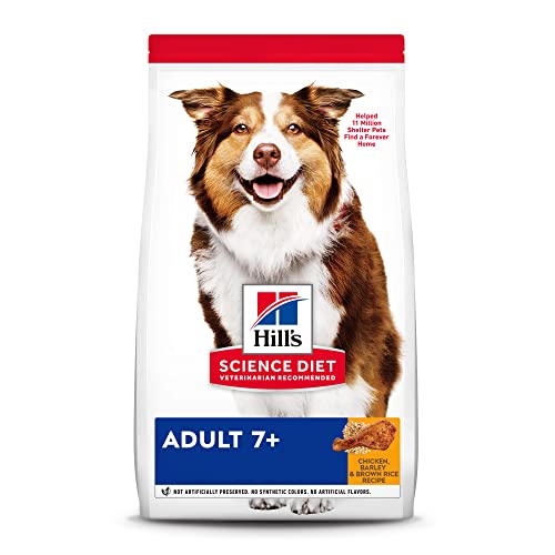 Hill's Science Diet Dry Dog Food, Adult 7+ for Senior Dogs, Chicken Meal, Barley & Brown Rice Recipe, 33 lb. Bag by Hill's Science Diet Dog