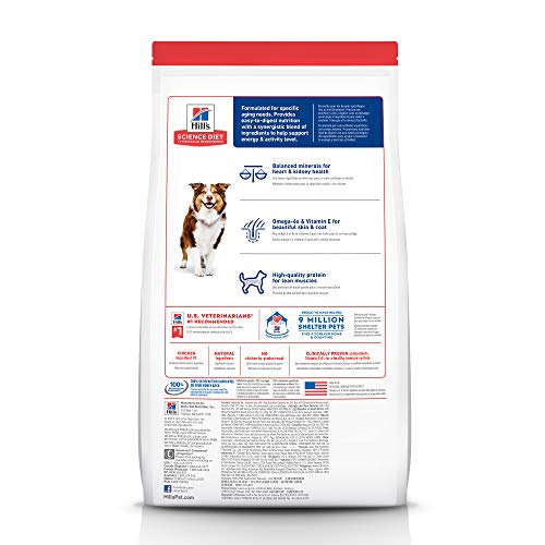 Hill's Science Diet Dry Dog Food, Adult 7+ for Senior Dogs, Chicken Meal, Barley & Brown Rice Recipe, 33 lb. Bag by Hill's Science Diet Dog