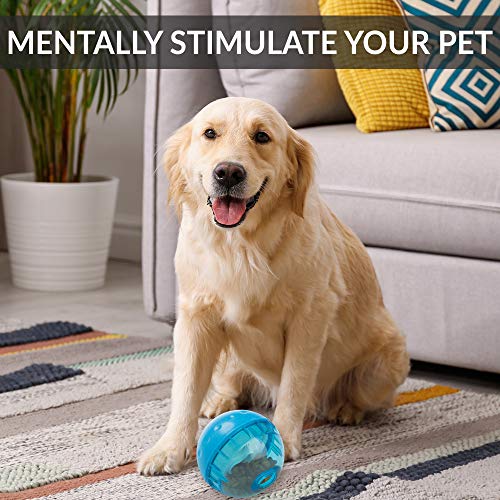 OurPets IQ Treat Ball Interactive Dog Toys (Slow Feeder, Dog Puzzle Toys, Treat Dispensing Dog Toys, Great Alternative to Snuffle Mats for Dogs) Dog Toys for Large Dogs & Small Dogs-Colors May Vary 4" by Our Pets