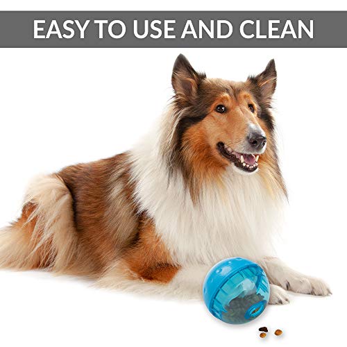 OurPets IQ Treat Ball Interactive Dog Toys (Slow Feeder, Dog Puzzle Toys, Treat Dispensing Dog Toys, Great Alternative to Snuffle Mats for Dogs) Dog Toys for Large Dogs & Small Dogs-Colors May Vary 4" by Our Pets
