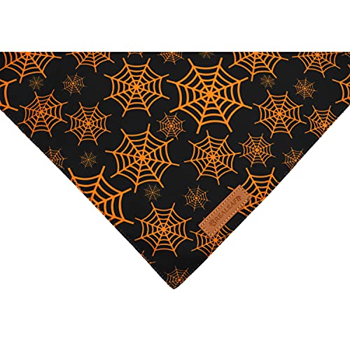 Halloween Dog Bandanas Set, Festive Reversible Scarf