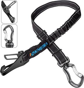 Adjustable Reflective Dog Car Seatbelt with Hook