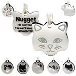 Personalized Engraved Stainless Steel Cat ID Tags