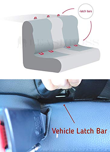 Leash Boss Dog Car Seat Belt Restraint - No-Chew Heavy Duty Car Seatbelt for Pets - 5 Sizes - Coated Steel Rope to Prevent Chewing (26 in) by Leashboss
