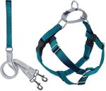No Pull Adjustable Dog Harness with Leash - Teal