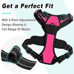 BARKBAY Adjustable No Pull Dog Harness for Pink