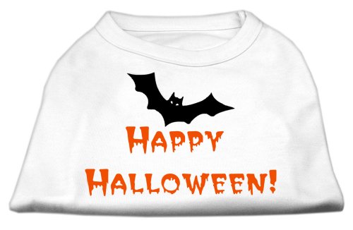 Mirage Pet Products Happy Halloween Screen Print Shirts White S (10) by Mirage Pet Products