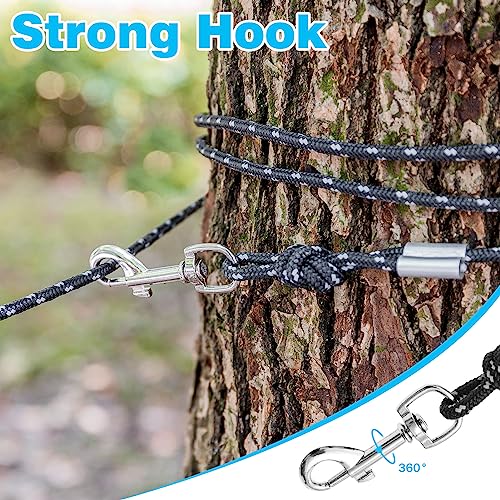 SCIROKKO Reflective Cat Leash - 30 Feet Yard Long Leash, Escape Proof Durable Walking Leads, Safe Extender Pet Tie Out Leash Outdoor Training Playing Camping for Kittens/Puppies/Rabbits/Small Animals by SCIROKKO