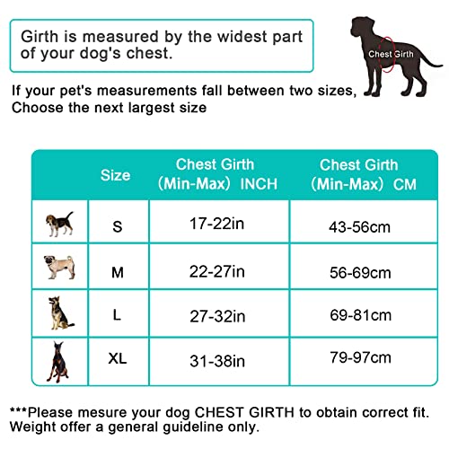 BARKBAY No Pull Pet Harness Dog Harness Adjustable Outdoor Pet Vest 3M Reflective Oxford Material Vest for PINK Dogs Easy Control for Small Medium Large Dogs (L) from BARKBAY