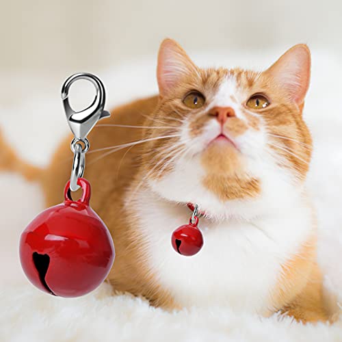 10 Pcs Cat Dog Collar Bells, Jingle Bell for Cat Collar, Dog Collar Charms, Colourful Pet Small Bells with Clasps, Pet Collar Accessories, Festival Party DIY Crafts Decoration from Molain