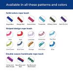 Blueberry Pet Durable Lavender Striped Dog Leash