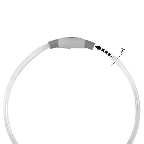 Nite Howl Rechargeable LED Safety Necklace with Disc-O Select Choose-Your-Color LED, Reusable Visibility Necklace for Pets by Nite Ize