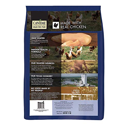 CANIDAE Grain Free Pure Ancestral Diet, High Protein Freeze-Dried Raw Coated Dry Cat Food, 10 Pound from Canidae