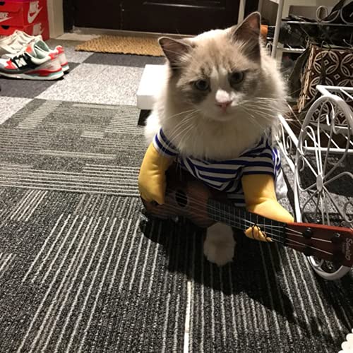 NACOCO Pet Guitar Costume Dog Costumes Cat Halloween Christmas Cosplay Party Funny Outfit Clothes (M) by NACOCO