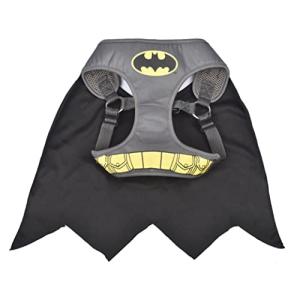 Batman Dog Harness for Small Breeds, Grey