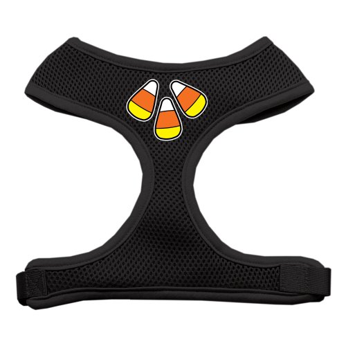 Mirage Pet Products Candy Corn Design Soft Mesh Dog Harnesses, X-Large, Black from Mirage Pet Products