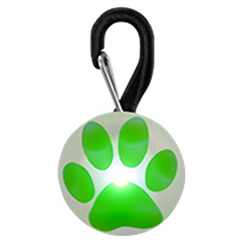 Nite Ize PetLit LED Collar Light, Dog Or Cat Collar Light, Replaceable Batteries, White LED Green Paw Design from Nite Ize