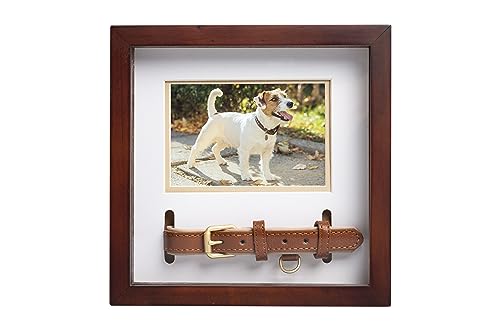 Pearhead Pet Collar Keepsake Picture Frame, Pet Owner Holiday Christmas Gift, Espresso from Pearhead Inc.